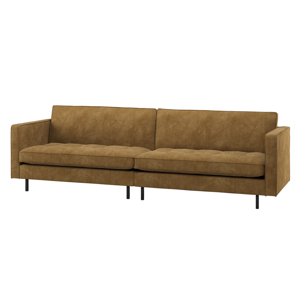 RODEO CLASSIC 3-SEATER SOFA RIB FABRIC HONEY YELLOW