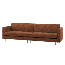 Laden Sie das Bild in den Galerie-Viewer, RODEO CLASSIC 3-SEATER SOFA RIB FABRIC RUST BROWN