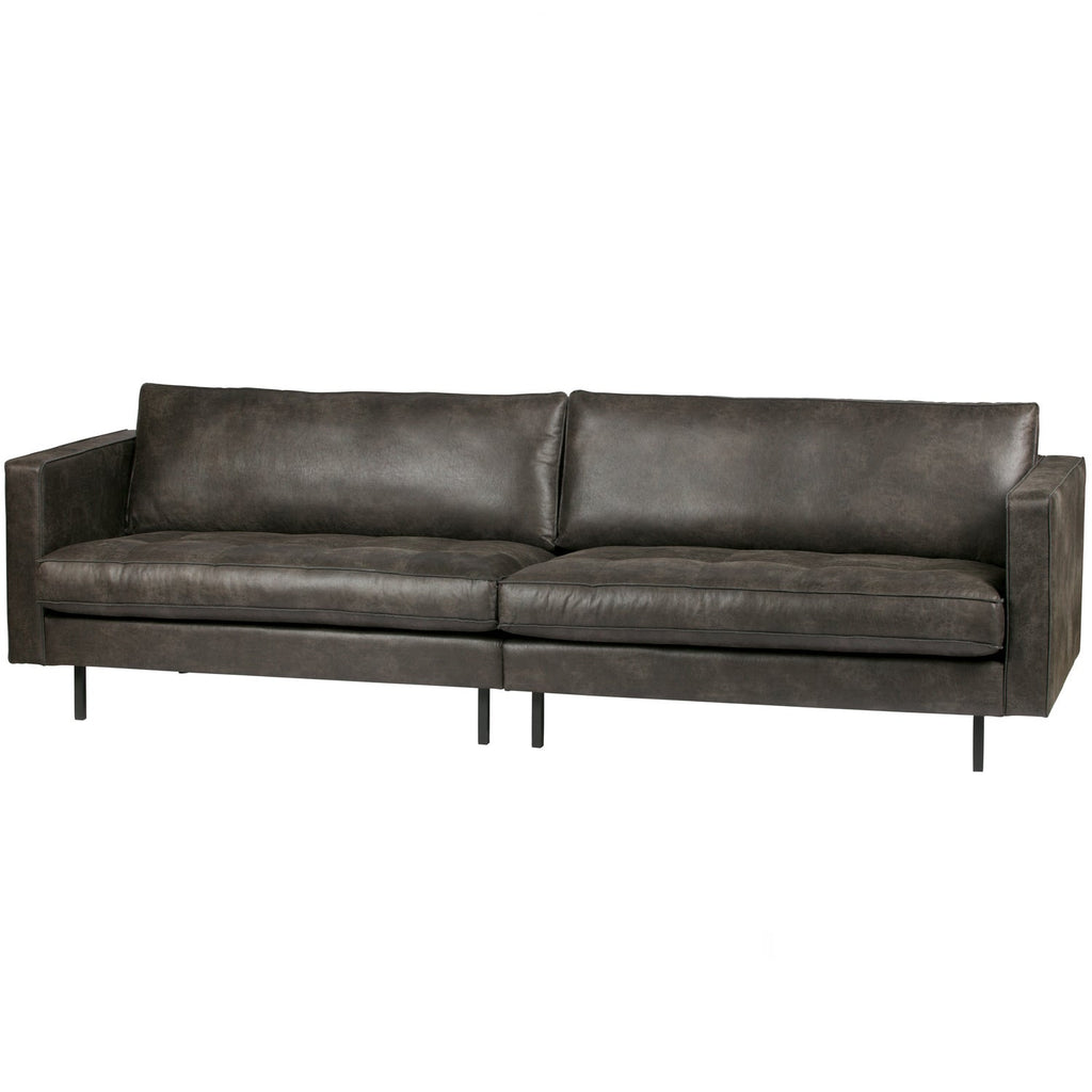 RODEO CLASSIC SOFA 3-SEATER ECO LEATHER BLACK