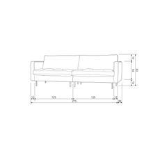 Laden Sie das Bild in den Galerie-Viewer, RODEO CLASSIC 3-SEATER SOFA VELVET TEAL