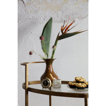 Laden Sie das Bild in den Galerie-Viewer, PUSH TROLLEY METAL ANTIQUE BRASS