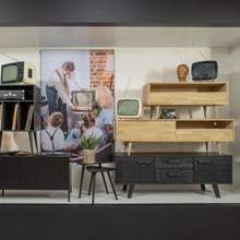 Carica l'immagine nel visualizzatore di Gallery, TYGO TV UNIT OAK UNTREATED. RETRO LEGS [fsc]