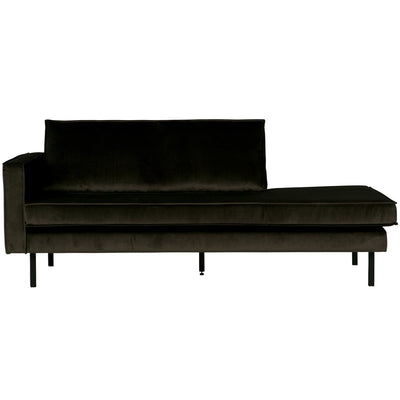 RODEO DAYBED LEFT VELVET DARK GREEN