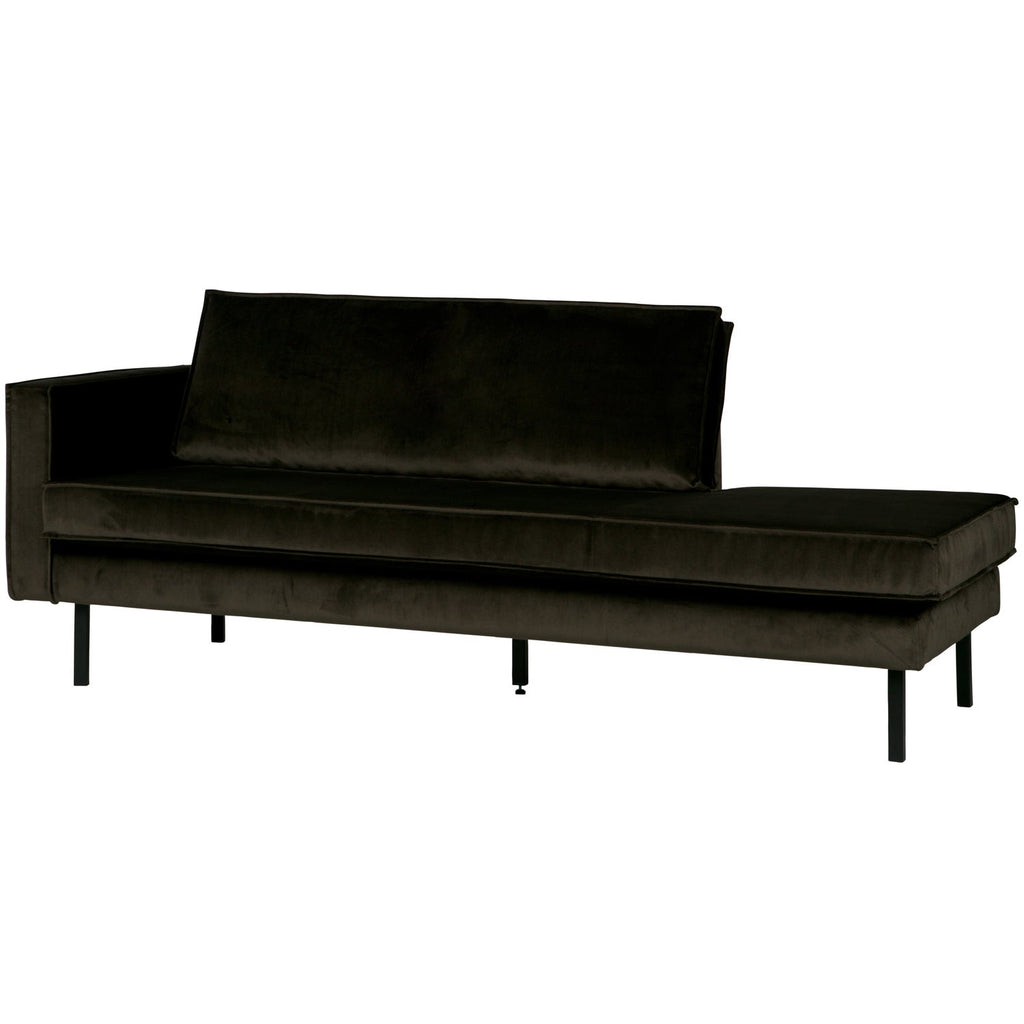 RODEO DAYBED LEFT VELVET DARK GREEN