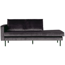 Laden Sie das Bild in den Galerie-Viewer, RODEO DAYBED LEFT VELVET ANTHRACITE