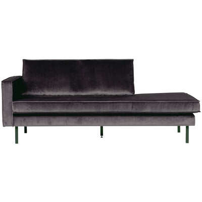 RODEO DAYBED LEFT VELVET ANTHRACITE