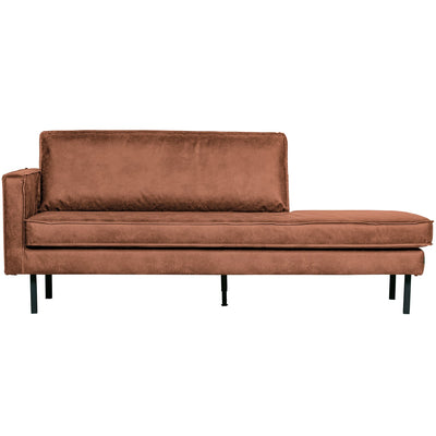 RODEO DAYBED LEFT ECO LEATHER COGNAC