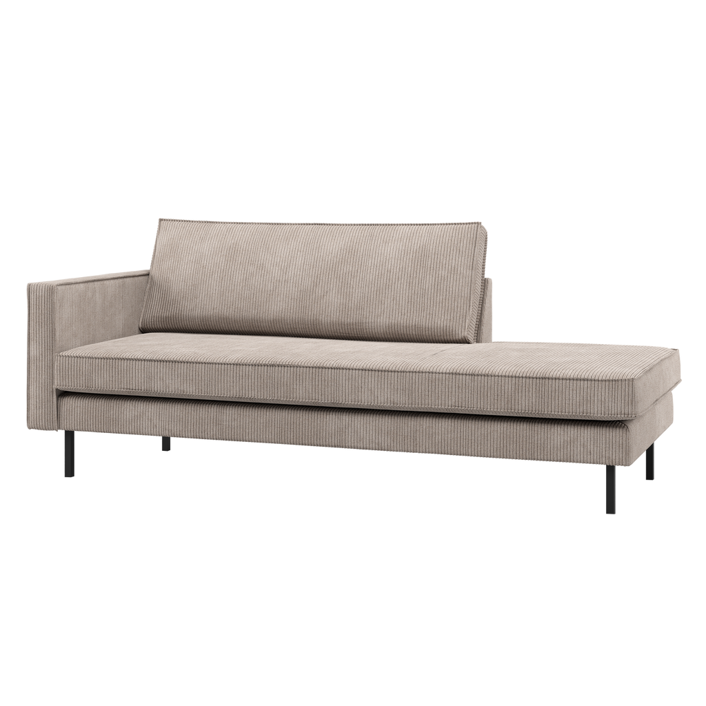 RODEO DAYBED LEFT RIB FABRIC DARK SAND