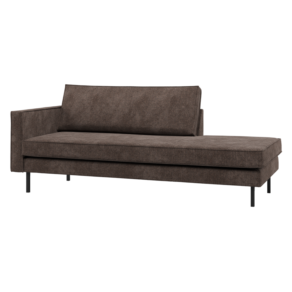 RODEO DAYBED LEFT RIB FABRIC BROWN