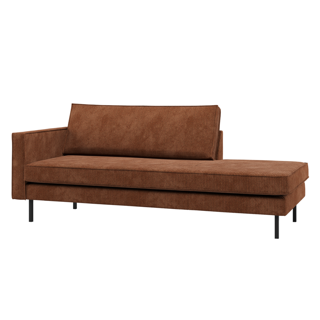 RODEO DAYBED LEFT RIB FABRIC RUST BROWN