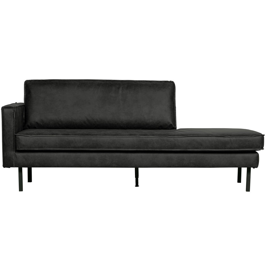 RODEO DAYBED LEFT ECO LEATHER BLACK