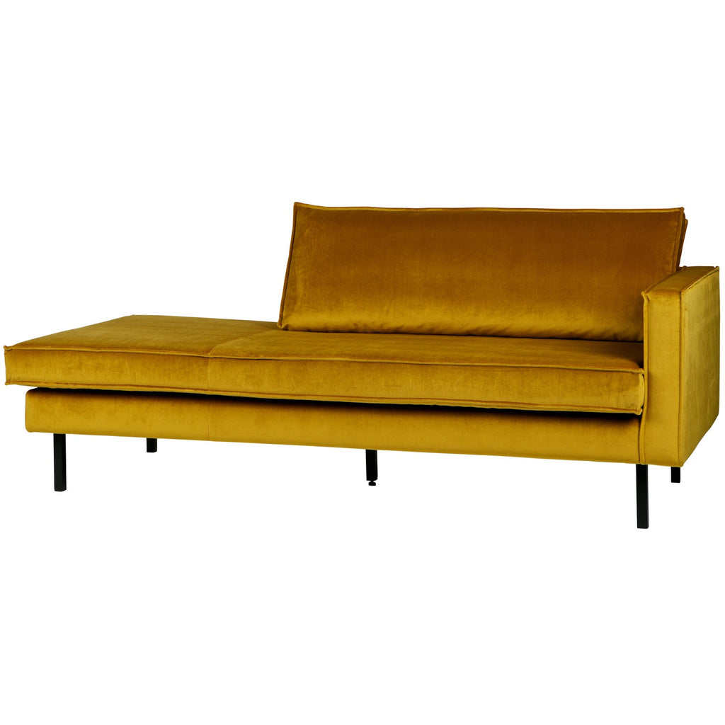 RODEO DAYBED RIGHT VELVET OCHRE YELLOW