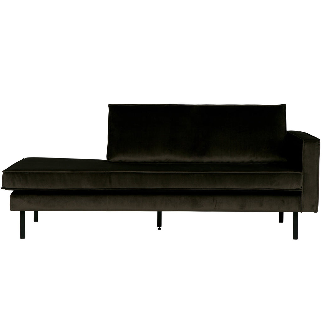 RODEO DAYBED RIGHT VELVET DARK GREEN