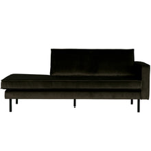 Laden Sie das Bild in den Galerie-Viewer, RODEO DAYBED RIGHT VELVET DARK GREEN