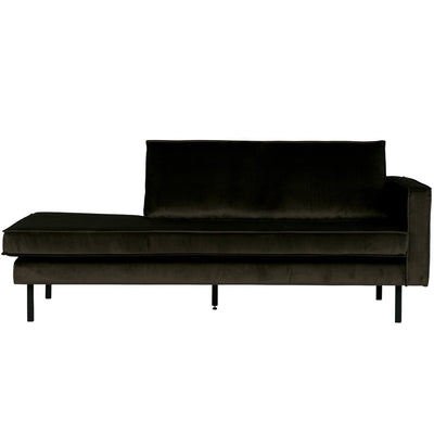 RODEO DAYBED RIGHT VELVET DARK GREEN