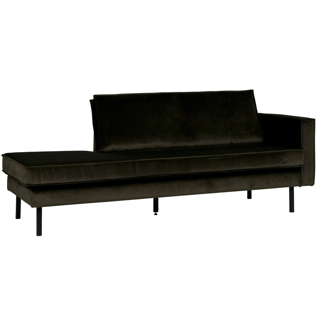 RODEO DAYBED RIGHT VELVET DARK GREEN