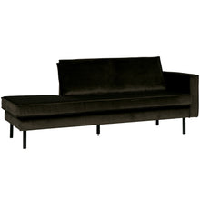 Laden Sie das Bild in den Galerie-Viewer, RODEO DAYBED RIGHT VELVET DARK GREEN