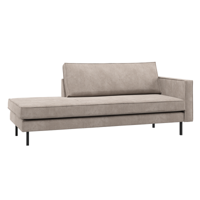 RODEO DAYBED RIGHT RIB FABRIC DARK SAND
