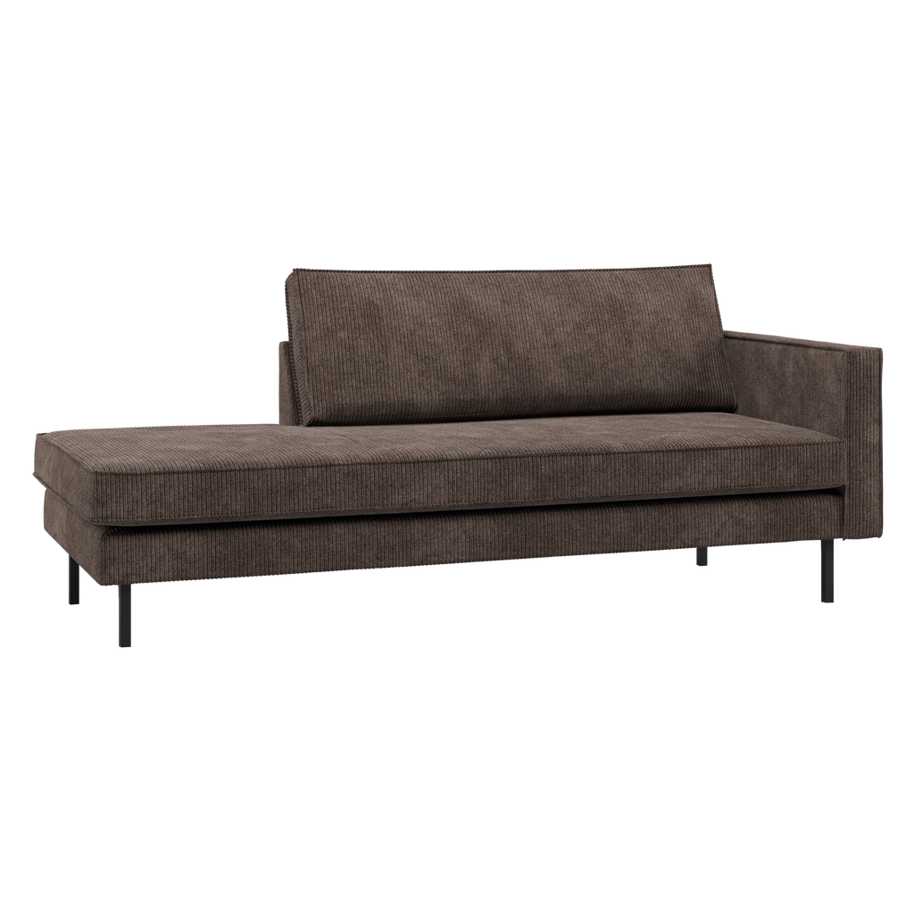 RODEO DAYBED RIGHT RIB FABRIC BROWN