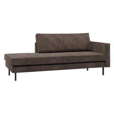 RODEO DAYBED RIGHT RIB FABRIC BROWN