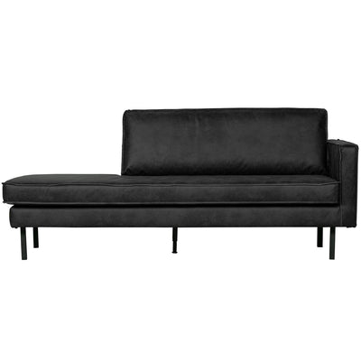 RODEO DAYBED RIGHT ECO LEATHER BLACK