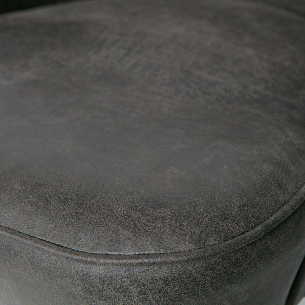 VOGUE ARMCHAIR ECO LEATHER BLACK