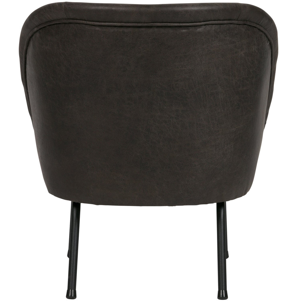 VOGUE ARMCHAIR ECO LEATHER BLACK