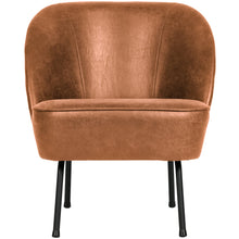 Load image into Gallery viewer, VOGUE ARMCHAIR ECO LEATHER COGNAC