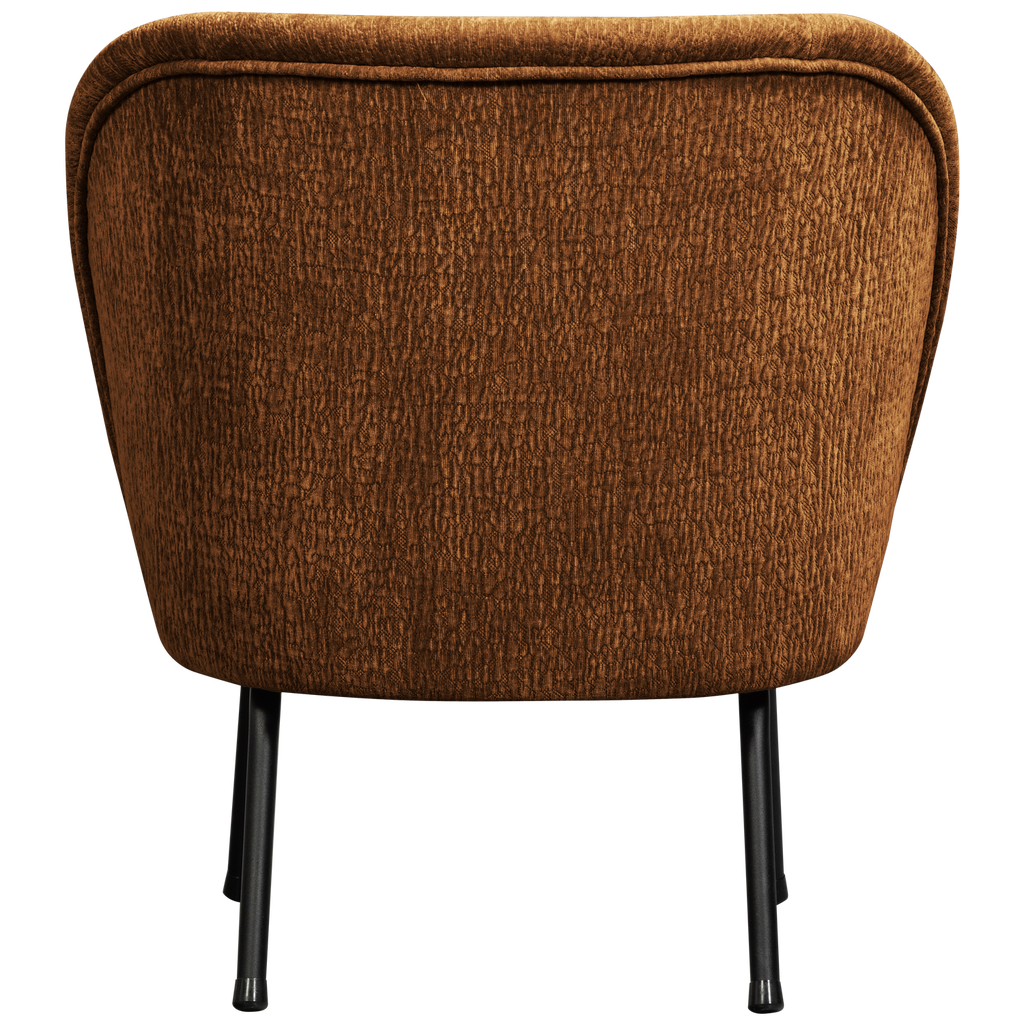 VOGUE ARMCHAIR 3D CHENILLE MID BROWN
