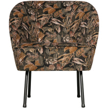 Load image into Gallery viewer, VOGUE ARMCHAIR VELVET BOUQUET BLACK