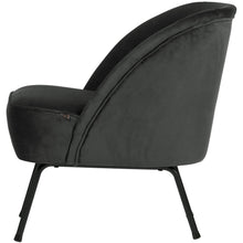 Load image into Gallery viewer, VOGUE ARMCHAIR VELVET BLACK