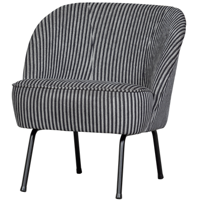 VOGUE ARMCHAIR STRIPE BLACK/GREY