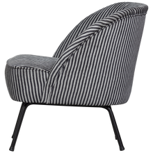 Load image into Gallery viewer, VOGUE ARMCHAIR STRIPE BLACK/GREY