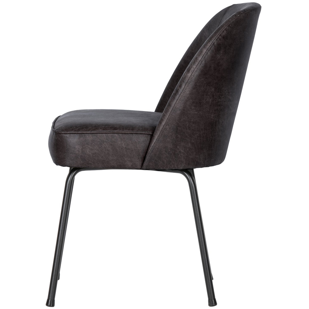 VOGUE DINING CHAIR ECO LEATHER BLACK