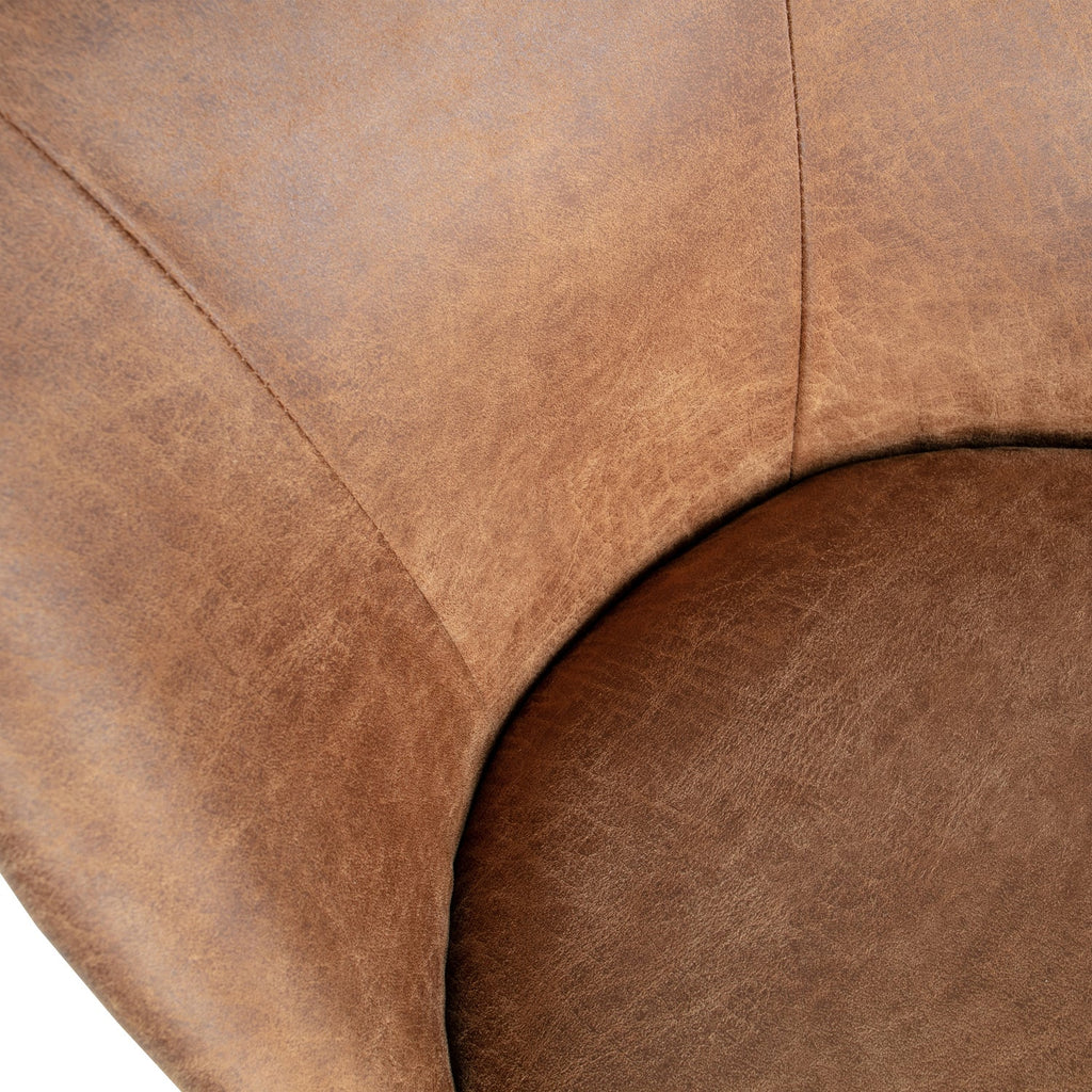 VOGUE DINING CHAIR ECO LEATHER COGNAC