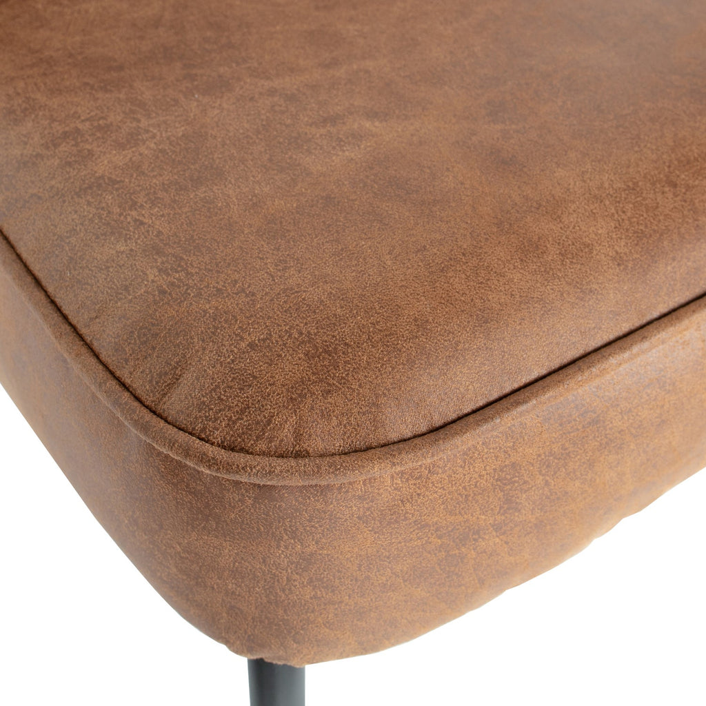 VOGUE DINING CHAIR ECO LEATHER COGNAC