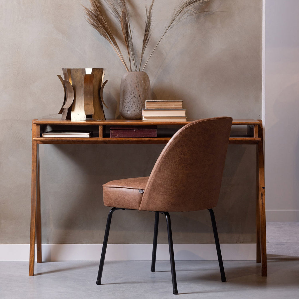 VOGUE DINING CHAIR ECO LEATHER COGNAC