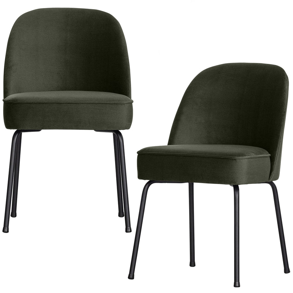 VOGUE DINING CHAIR VELVET DARK GREEN