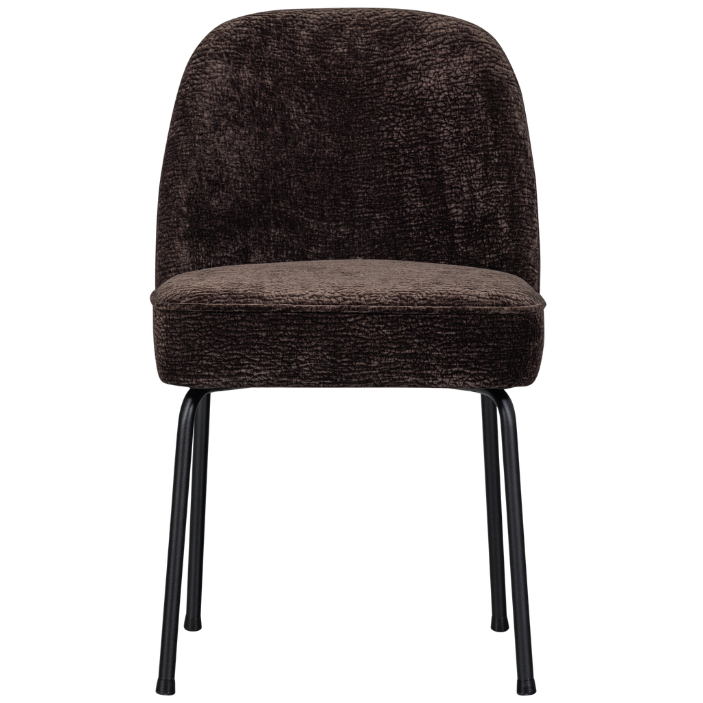 VOGUE DINING CHAIR 3D CHENILLE DARK BROWN