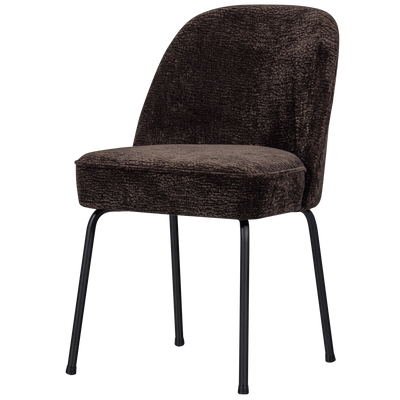 VOGUE DINING CHAIR 3D CHENILLE DARK BROWN