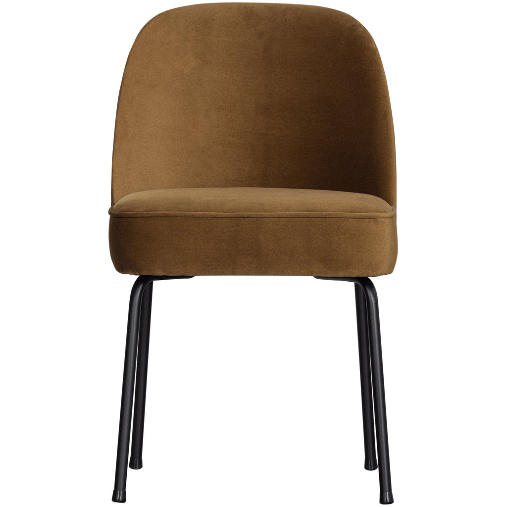 VOGUE DINING CHAIR VELVET HONEY YELLOW