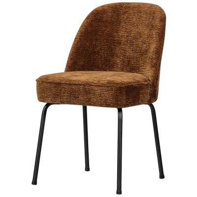 VOGUE DINING CHAIR 3D CHENILLE MID BROWN