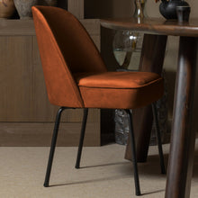 Load image into Gallery viewer, VOGUE DINING CHAIR VELVET RUST