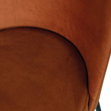 Load image into Gallery viewer, VOGUE DINING CHAIR VELVET RUST