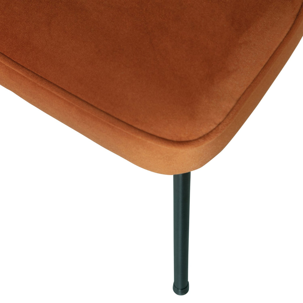 VOGUE DINING CHAIR VELVET RUST