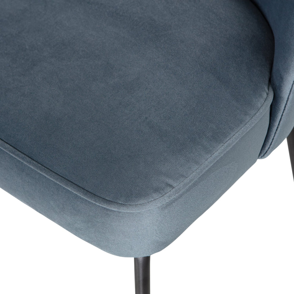 VOGUE DINING CHAIR VELVET BLUE
