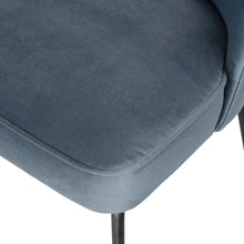 Load image into Gallery viewer, VOGUE DINING CHAIR VELVET BLUE