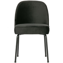 Load image into Gallery viewer, VOGUE DINING CHAIR VELVET BLACK