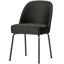 Load image into Gallery viewer, VOGUE DINING CHAIR VELVET BLACK