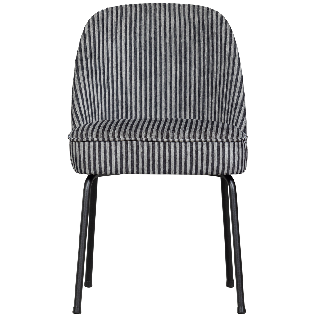 VOGUE DINING CHAIR STRIPE BLACK/GREY